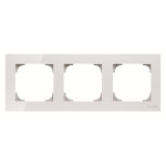 Тримісна рамка ABB Sky 2CLA857300A3001 8573 CB (біле скло)