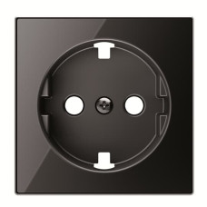 Центральна плата розетки ABB Sky 2CLA858890A2501 8588.9 CN із заземленням (чорне скло)