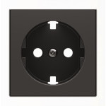 Центральна плата розетки ABB серія Sky 2CLA858890A1501 8588.9 NS із заземленням чорний оксамит