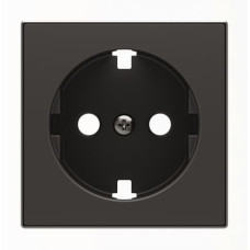Центральна плата розетки ABB Sky 2CLA858890A1501 8588.9 NS із заземленням (чорний оксамит)