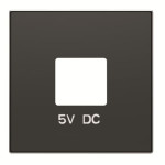 Центральна плата USBx2 розетки ABB серія Sky 2CLA858500A1501 8585 NS чорний оксамит