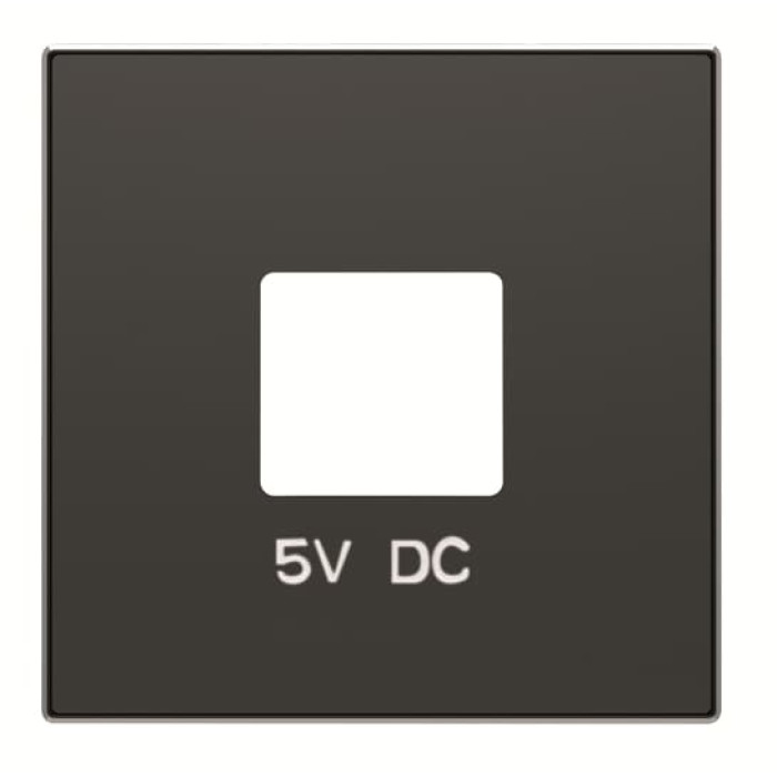 Центральна плата USBx2 розетки ABB серія Sky 2CLA858500A1501 8585 NS чорний оксамит