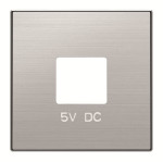 Центральна плата USBx2 розетки ABB серія Sky 2CLA858500A1401 8585 AI сталь