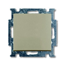 Однокнопковий прохідний вимикач ABB Basic 55 2CKA001012A2169 2006/6 UC-93-507 (шампань)