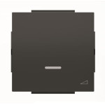 Центральна плата клавіші світлорегулятора ABB серія Sky 2CLA856010A1501 8560.1 NS чорний оксамит