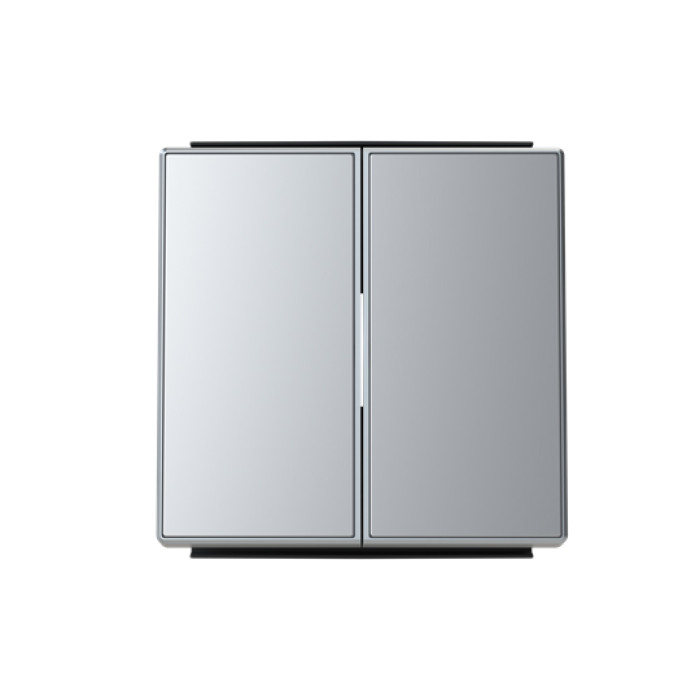 Подвійна клавіша ABB серія Sky 8511 PL срібло