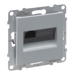 Компьютерная розетка RJ45 Cat.6 UTP Legrand SUNO алюминий