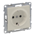 Розетка 2К+З 16А/250В зі шторками винтовые клеммы Legrand SUNO слоновая кость