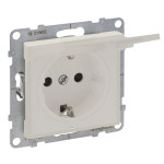 Розетка 2К+З 16А/250В із захисними шторками і крышкой Legrand SUNO слоновая кость