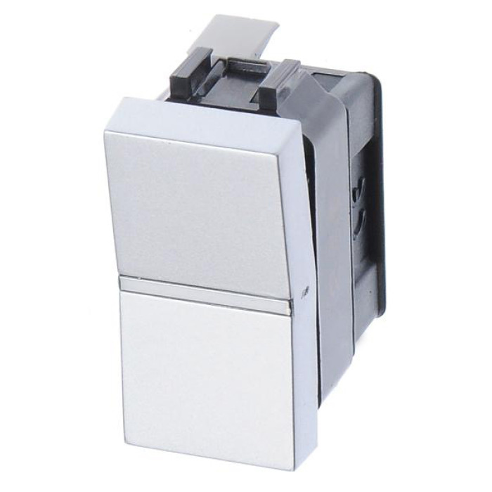 Вимикач ABB Zenit 2CLA210120N1301 N2101.2 PL 1М (срібло)