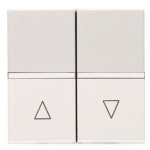 Вимикач жалюзі з фіксацією ABB Zenit 2CLA224410N1101 N2244.1 BL (білий)