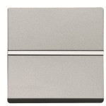 Кнопковий вимикач ABB Zenit 2CLA220460N1301 N2204.6 PL 1НЗ (срібло)