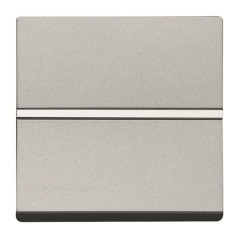 Кнопковий вимикач ABB Zenit 2CLA220460N1301 N2204.6 PL 1НЗ (срібло)