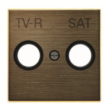 Центральна плата TV/R+SAT розетки ABB серія Sky 2CLA855010A1201 8550.1 OE золото