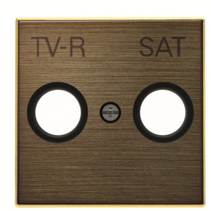 Центральна плата TV/R+SAT розетки ABB серія Sky 2CLA855010A1201 8550.1 OE золото