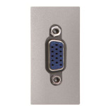 VGA розетка ABB Zenit 2CLA215550N1301 N2155.5 PL 1М (срібло)
