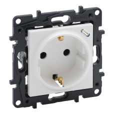 Розетка Legrand Niloe Step комбінована с заземл. 16 A + USB Тип C 15 A 250 В білий