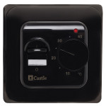 Терморегулятор механічний для теплої підлоги Castle RTC 70.26 Black