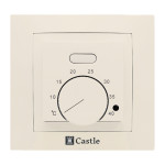 Терморегулятор механический для теплого пола Castle AC308H слоновая кость