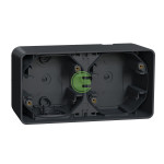 Двухместный бокс Schneider Mureva Styl IP55 д/наружного монтажа антрацит