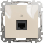 Комп'ютерна розетка RJ45 кат. 6 неекр. UTP Бежевий Sedna Design SDD112461