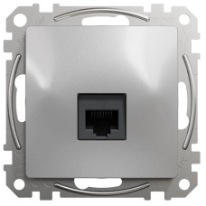 Комп'ютерна розетка RJ45 кат. 6 неекр. UTP Алюміній Sedna Design SDD113461