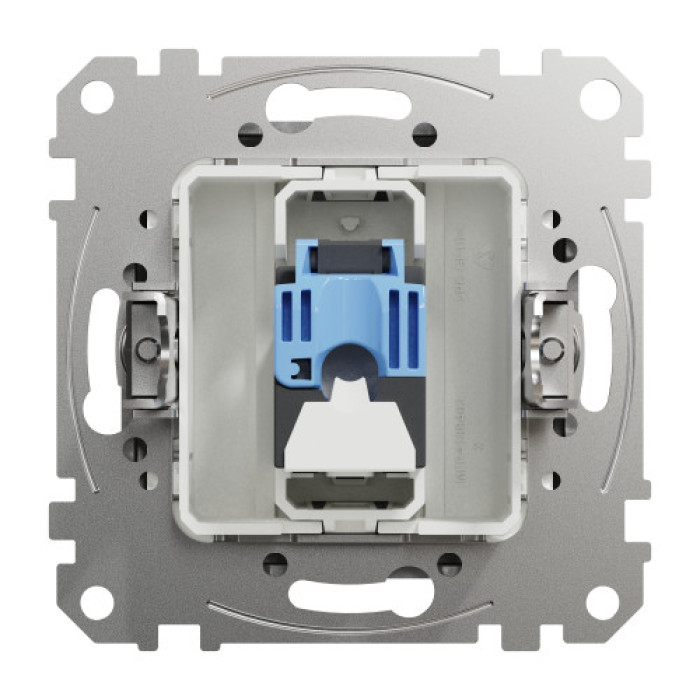 Комп'ютерна розетка RJ45 кат. 6 неекр. UTP Алюміній Sedna Design SDD113461