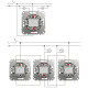 (АКЦИЯ!!! 4+1 шт.) Переключатель 2-клавишный проходной Schneider Sedna Design Черный