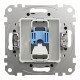 Комп'ютерна розетка RJ45 кат. 6 неекр. UTP Чорно-сірий Sedna Design SDD114461