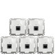 (АКЦІЯ!!! 4+1 шт.) Розетка комп'ютерна RJ45 кат. 5e UTP Schneider Sedna Design Білий