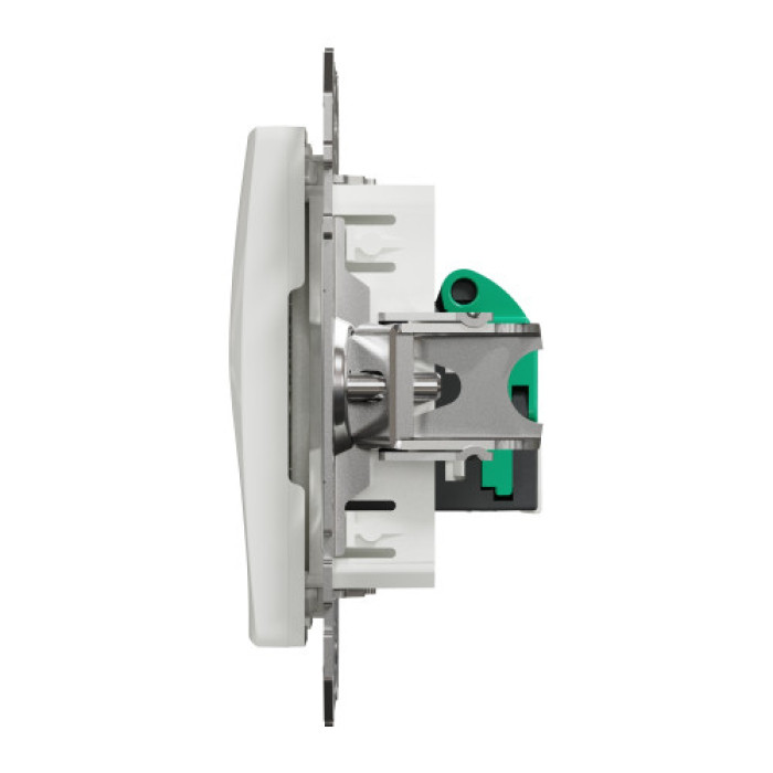 (АКЦІЯ!!! 4+1 шт.) Розетка комп'ютерна RJ45 кат. 5e UTP Schneider Sedna Design Білий