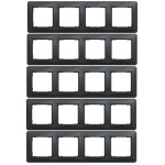 (АКЦИЯ!!! 4+1 шт.) Рамка 4-постовая Schneider Sedna Design Черный