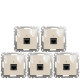 (АКЦИЯ!!! 4+1 шт.) Розетка компьютерная RJ45 кат. 5e UTP Schneider Sedna Design Бежевый