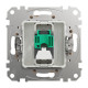 (АКЦИЯ!!! 4+1 шт.) Розетка компьютерная RJ45 кат. 5e UTP Schneider Sedna Design Бежевый