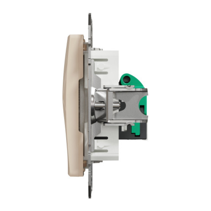 (АКЦИЯ!!! 4+1 шт.) Розетка компьютерная RJ45 кат. 5e UTP Schneider Sedna Design Бежевый