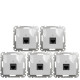 (АКЦІЯ!!! 4+1 шт.) Розетка комп'ютерна RJ45 кат. 5e UTP Schneider Sedna Design Алюміній