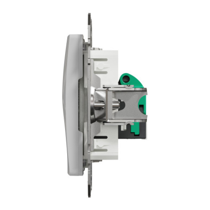 (АКЦІЯ!!! 4+1 шт.) Розетка комп'ютерна RJ45 кат. 5e UTP Schneider Sedna Design Алюміній