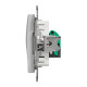 (АКЦІЯ!!! 4+1 шт.) Розетка комп'ютерна RJ45 кат. 5e UTP Schneider Sedna Design Алюміній