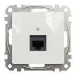 Розетка компъютерная RJ45 кат. 5е UTP Schneider Sedna Design Белый