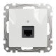 Комп'ютерна розетка RJ45 кат. 5е UTP Schneider Sedna Design Білий