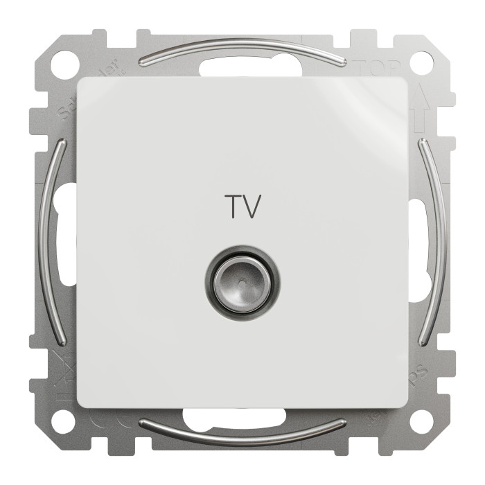 Розетка TV кінцева 4 дБ Schneider Sedna Design Білий