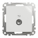 Розетка TV кінцева 4 дБ Schneider Sedna Design Білий