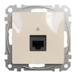 Комп'ютерна розетка RJ45 кат. 5е UTP Schneider Sedna Design Бежевий