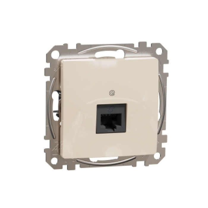 Комп'ютерна розетка RJ45 кат. 5е UTP Schneider Sedna Design Бежевий