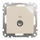 Розетка TV кінцева 4 дБ Schneider Sedna Design Бежевий