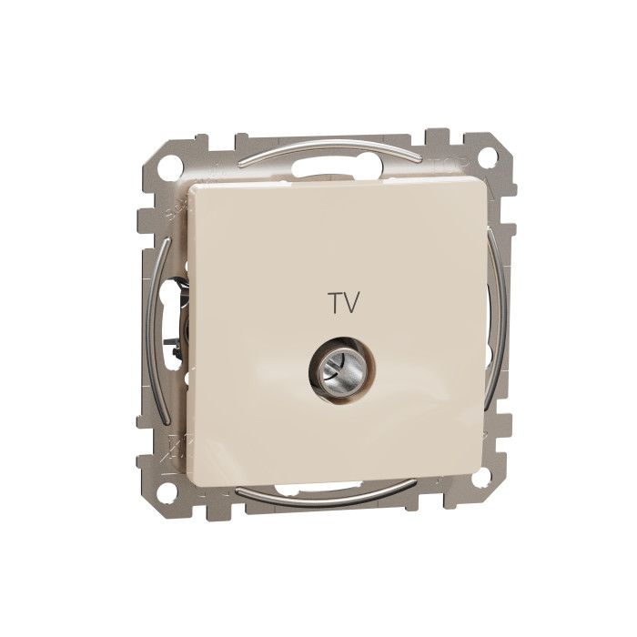Розетка TV кінцева 4 дБ Schneider Sedna Design Бежевий