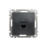 Розетка компъютерная RJ45 кат. 5е UTP Schneider Sedna Design Черный