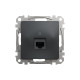 Комп'ютерна розетка RJ45 кат. 5е UTP Schneider Sedna Design Чорний