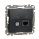 Розетка RJ45 категорія 6 UTP -TV Schneider Sedna Design Чорний