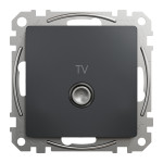 Розетка TV кінцева 4 дБ Schneider Sedna Design Чорний